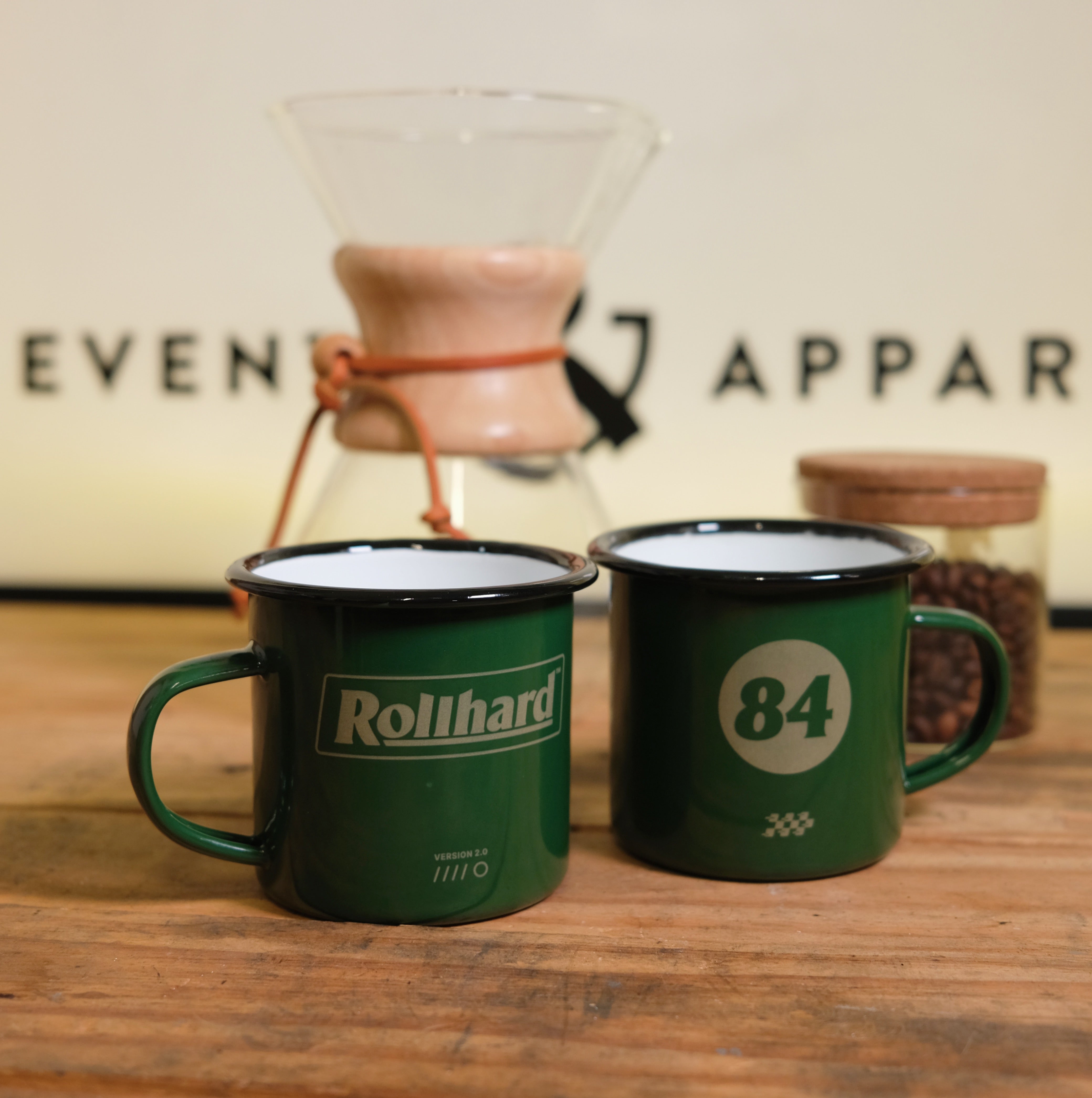 Essentials Enamel Coffee Mug - Green
