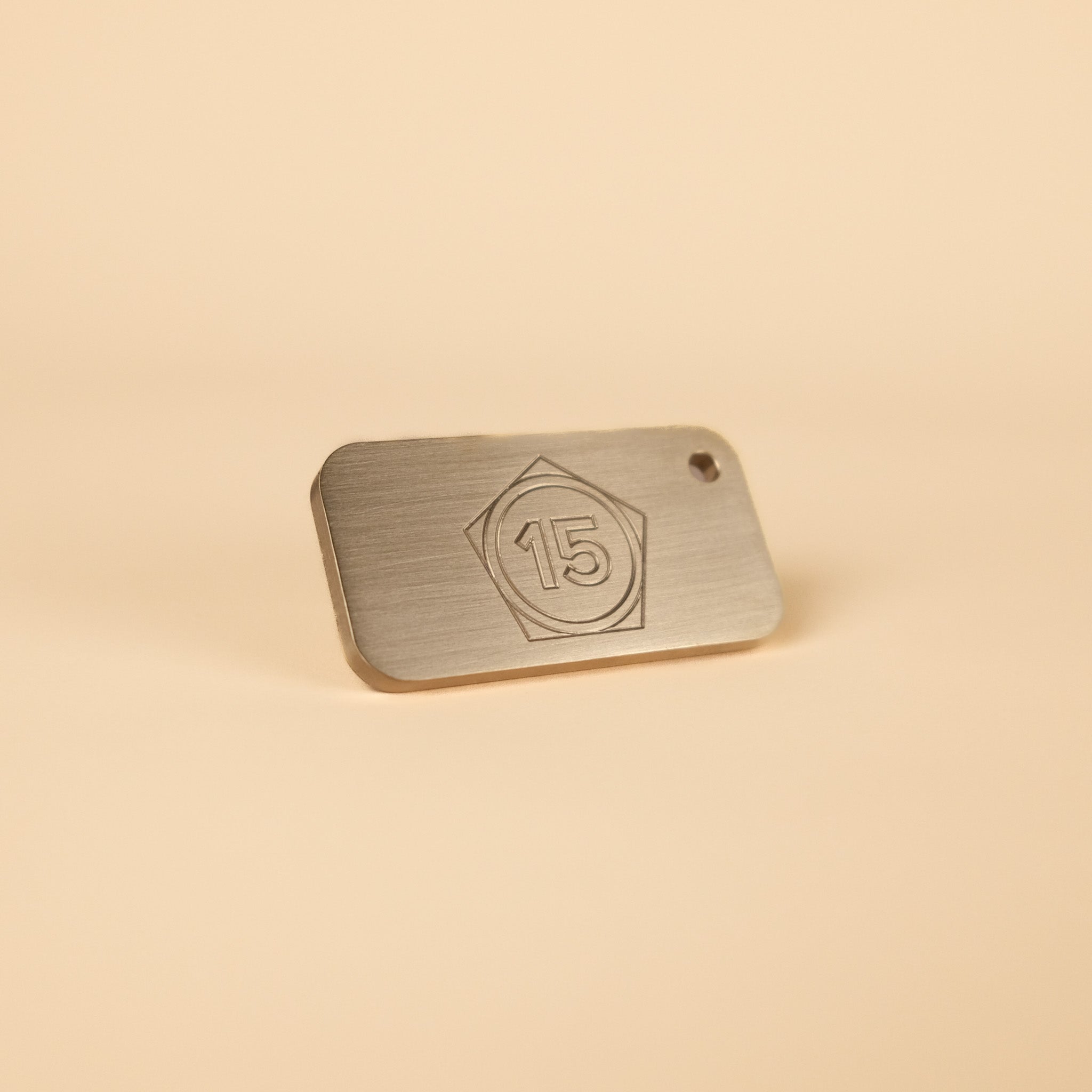 15th Anniversary Brass Keyring