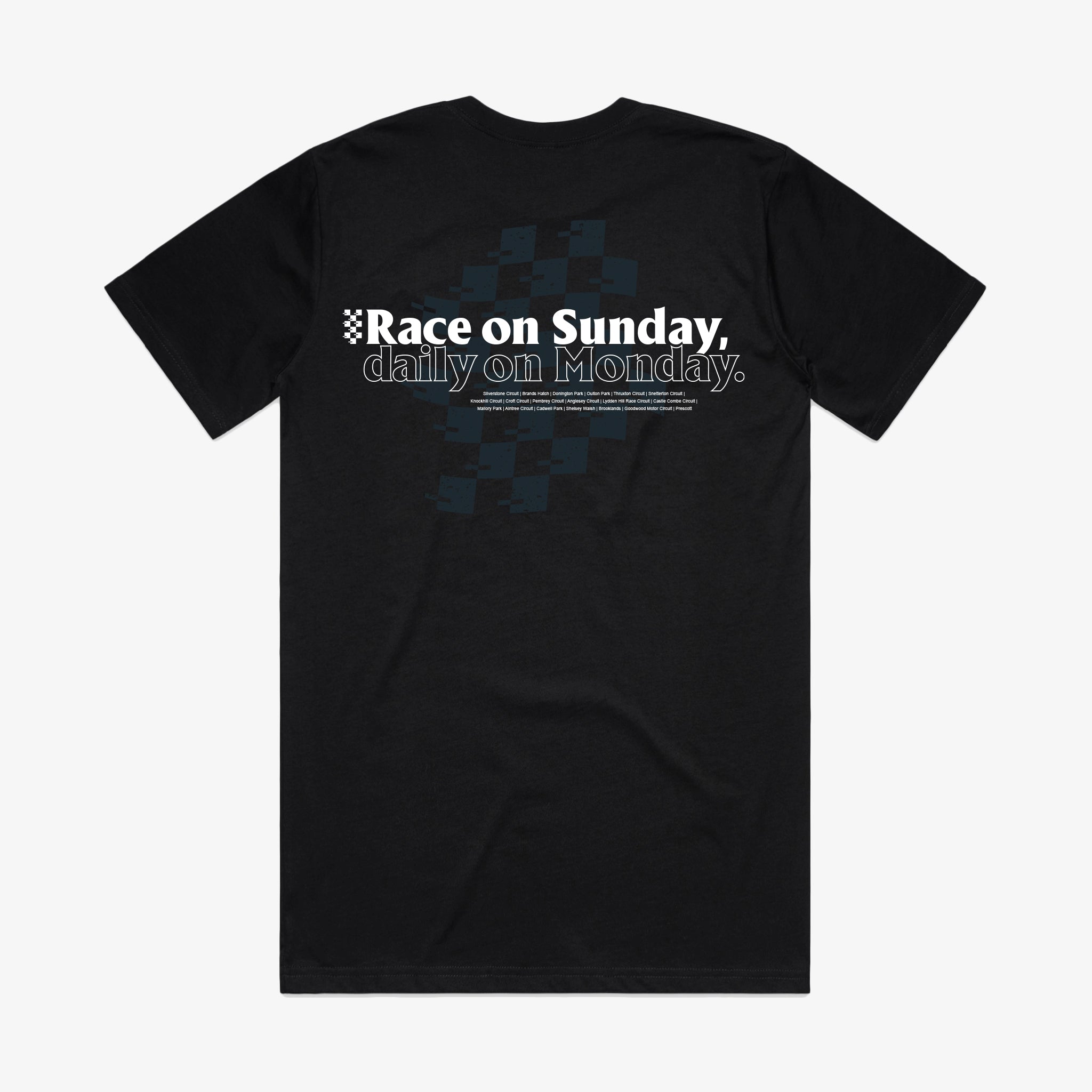 Race On Sunday T-shirt - Black